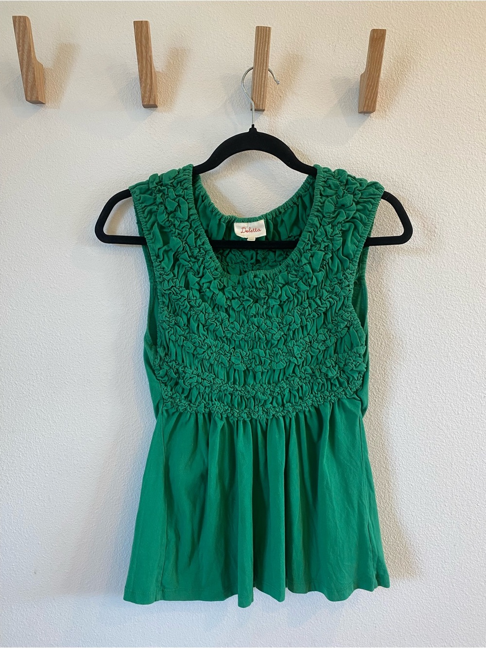 Deletta Green Tank Top